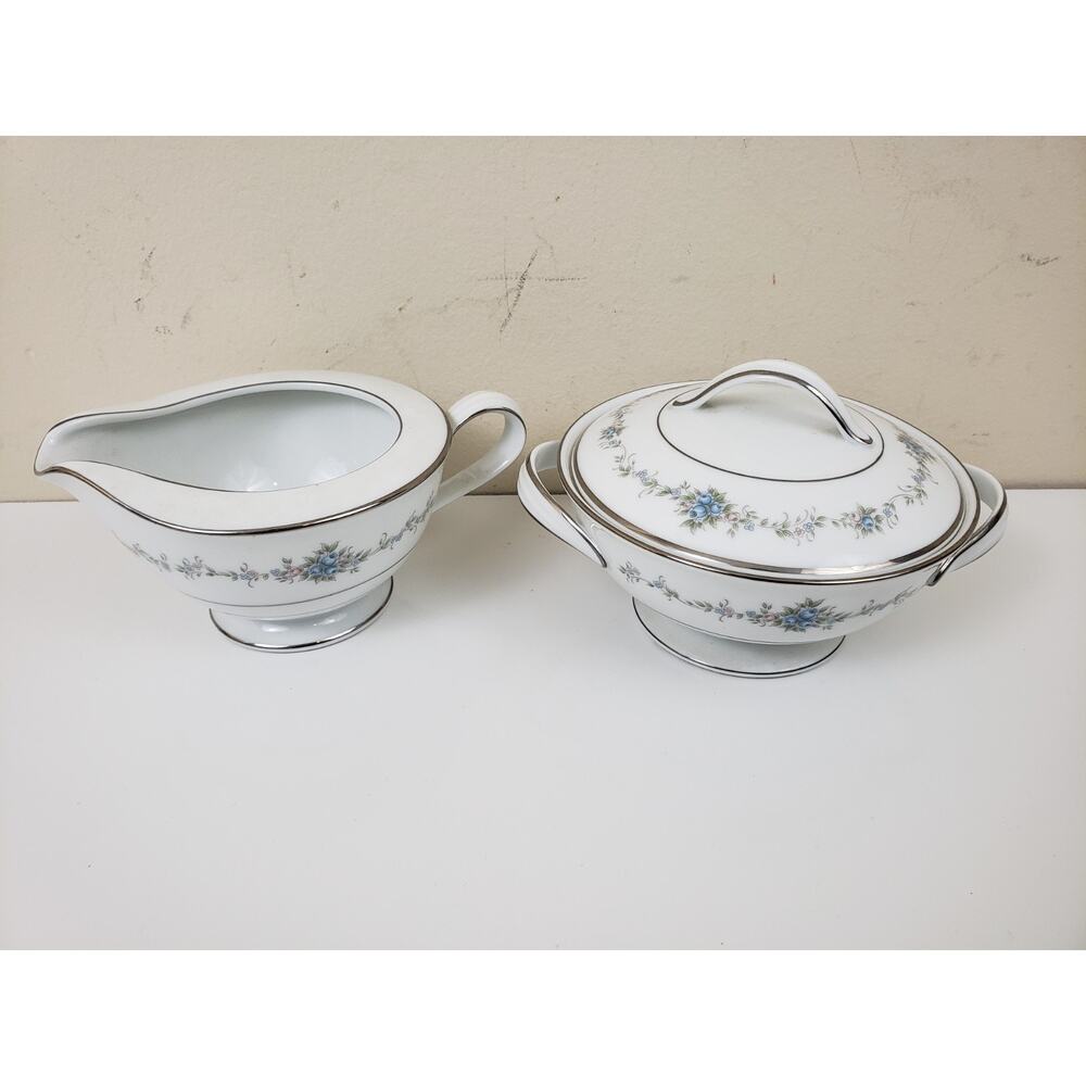 Vintage Noritake Glencoe Fine China Cream & Sugar Set Japan 6505